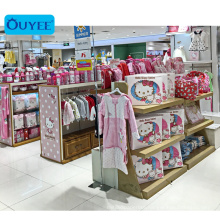 Boutique Elegant Baby Clothes Shop Fittings Display Design For Kid Clothing Stores